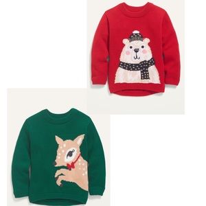 HP🥳NWT O.Navy 5T knit sweaters bundle Holiday Christmas